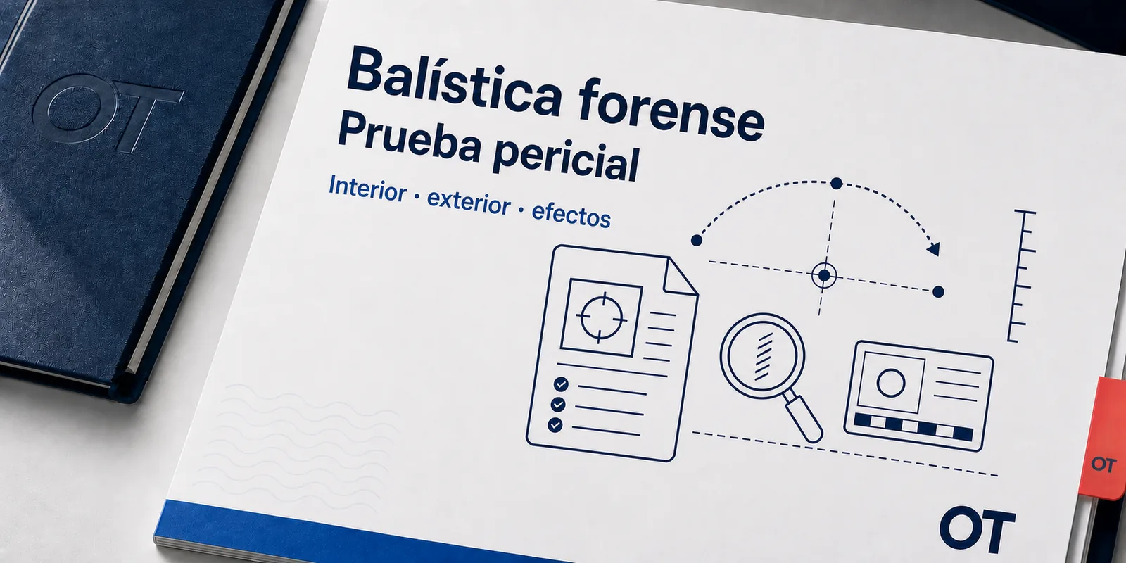 Portada de Opotips sobre balística forense y prueba pericial