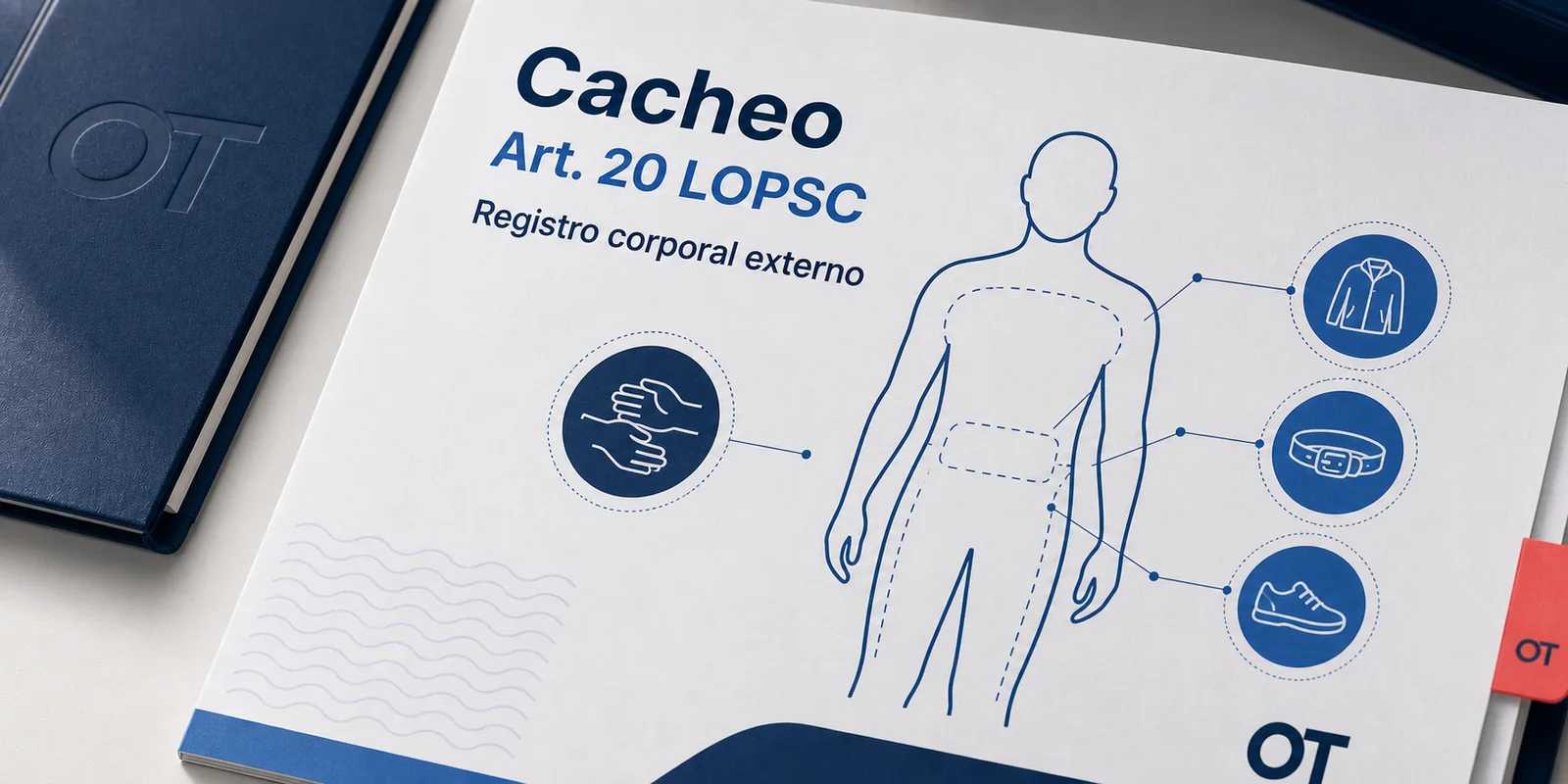 Portada de Opotips sobre cacheo y registro corporal externo del artículo 20 LOPSC