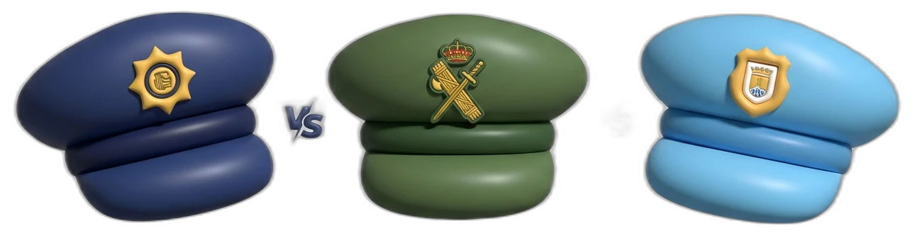 Policía Nacional vs Guardia Civil vs Policía Local: Diferencias reales para elegir bien