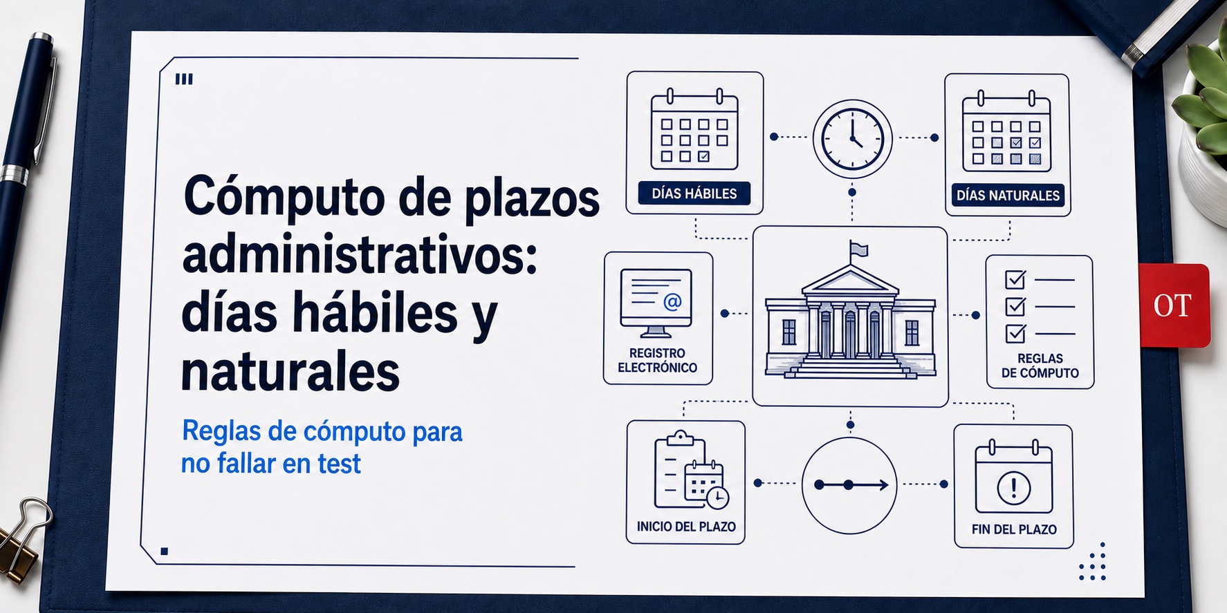 Portada de Opotips sobre Cómputo de plazos administrativos: días hábiles y naturales