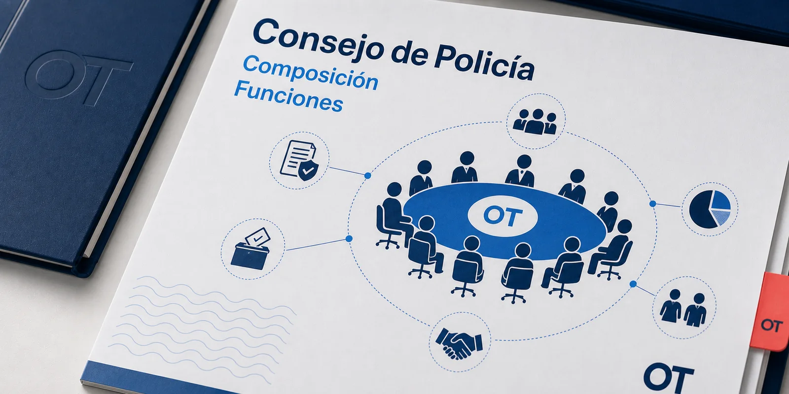Portada de Opotips sobre el Consejo de Policía, su composición y funciones
