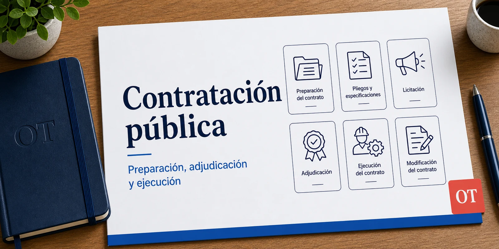 Portada de Opotips sobre contratación pública, preparación, adjudicación y ejecución
