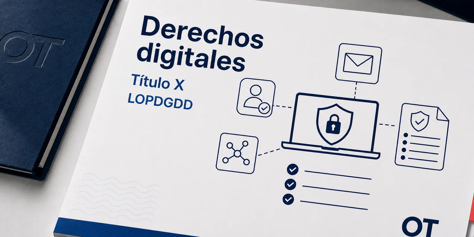 Portada de Opotips sobre derechos digitales del Título X de la LOPDGDD