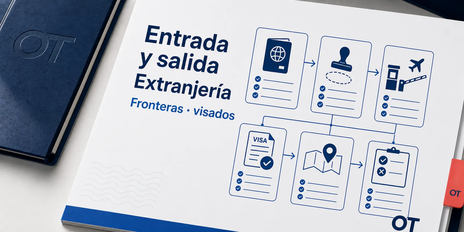 Portada de Opotips sobre entrada y salida del territorio español en extranjería