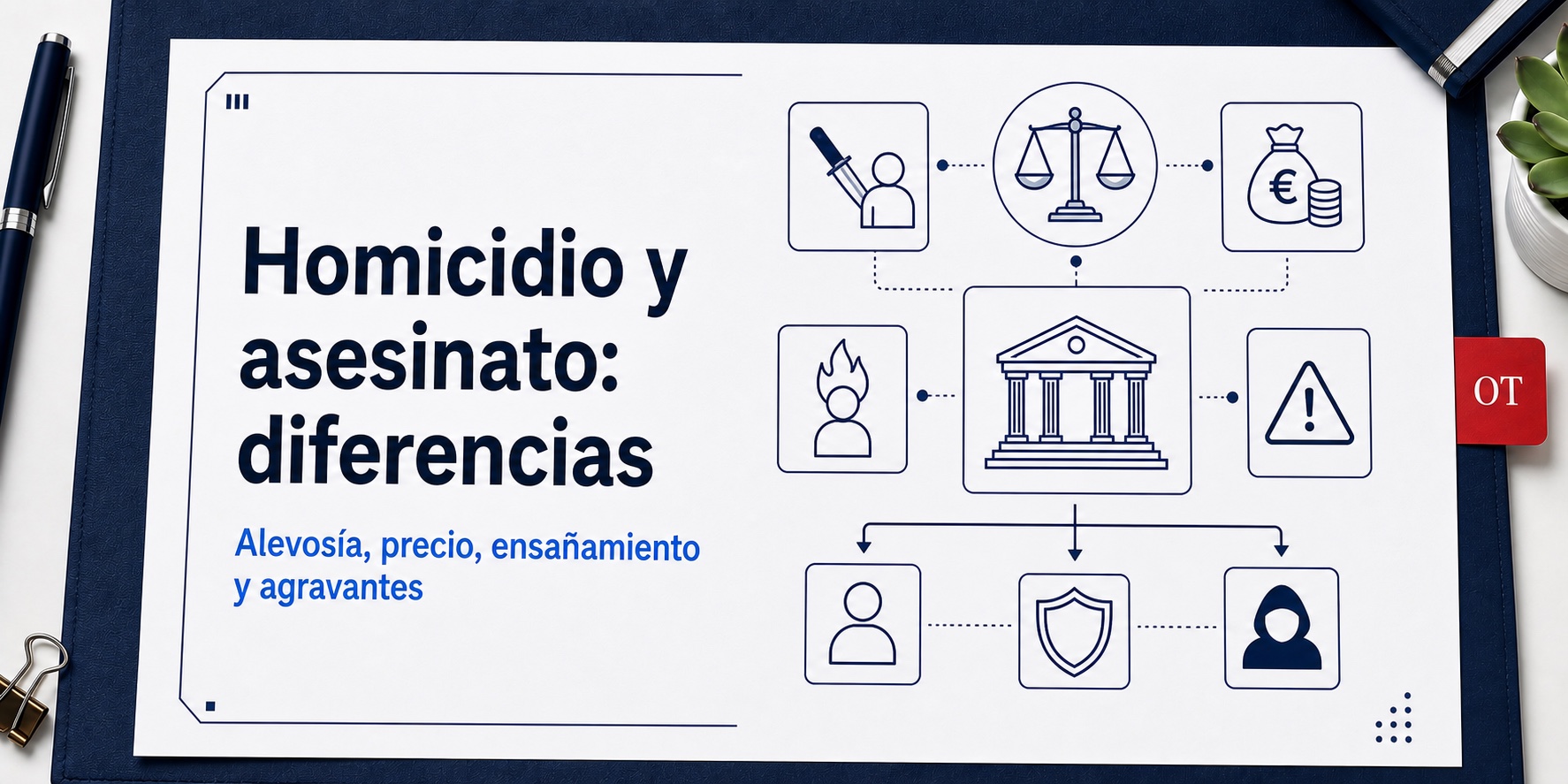 Portada de Opotips sobre Homicidio y asesinato: diferencias