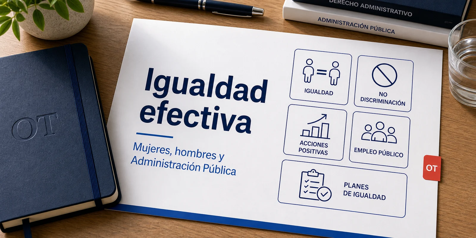 Portada de Opotips sobre igualdad efectiva entre mujeres y hombres en la Administración Pública