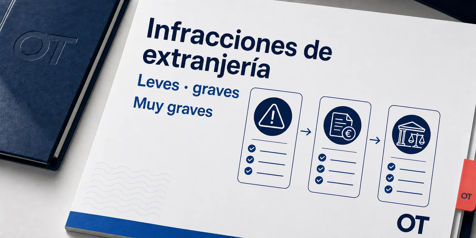 Portada de Opotips sobre infracciones de extranjería leves, graves y muy graves