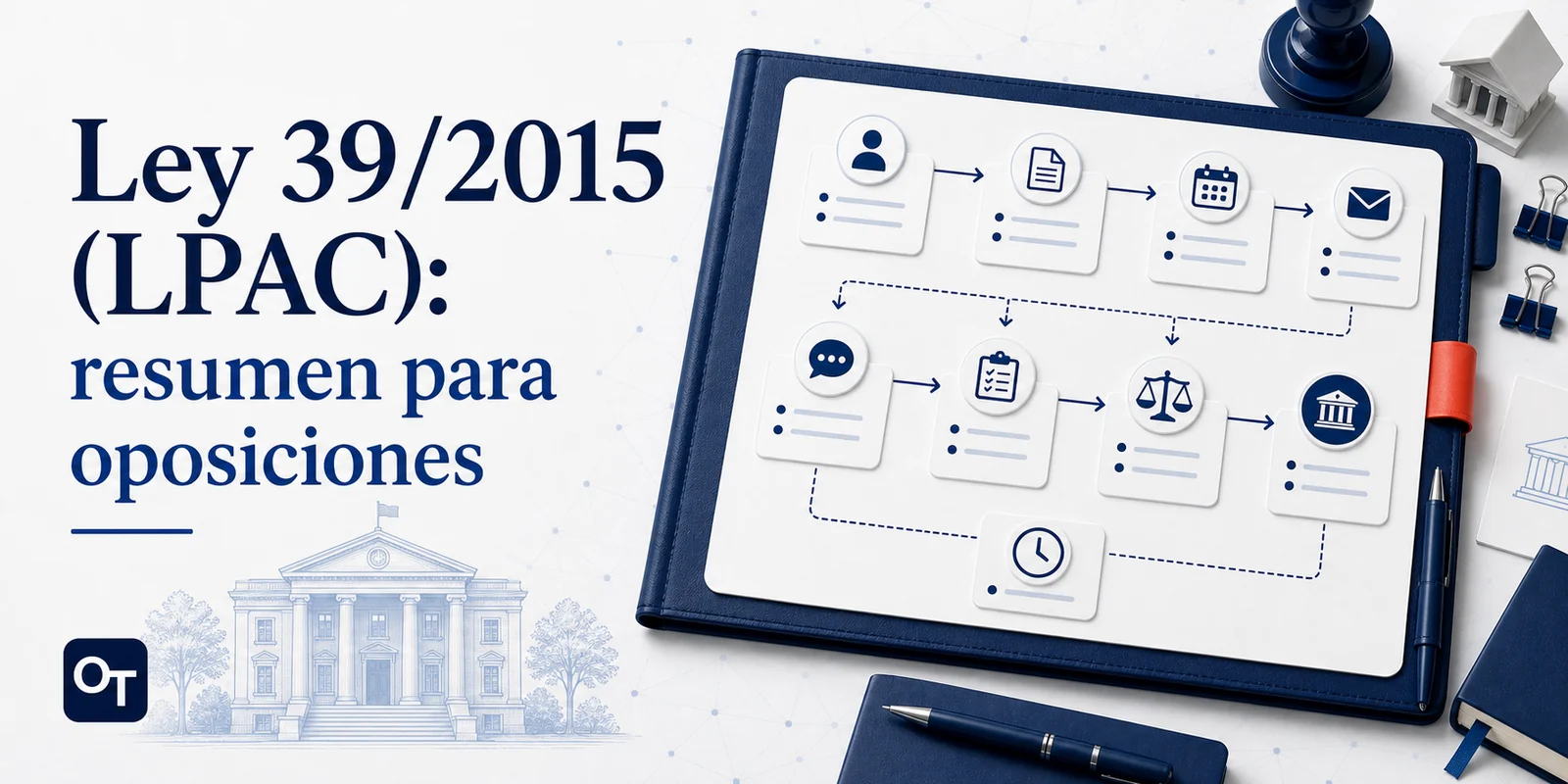 Portada de Opotips sobre Ley 39/2015 LPAC para oposiciones