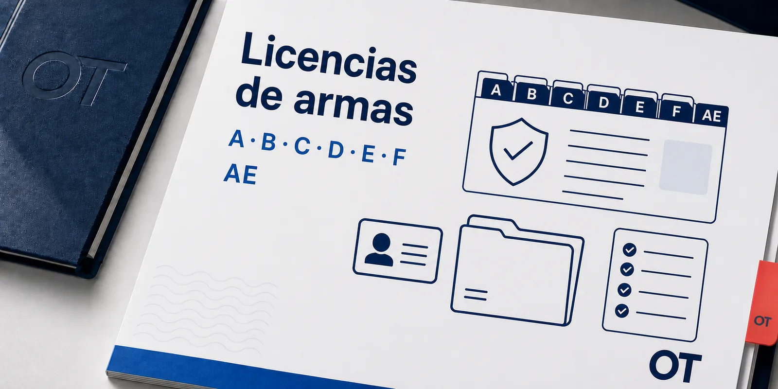 Portada de Opotips sobre licencias de armas A, B, C, D, E, F y AE