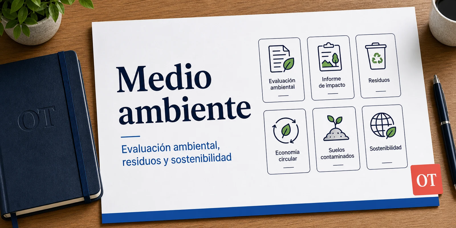 Portada de Opotips sobre medio ambiente, evaluación ambiental, residuos y sostenibilidad