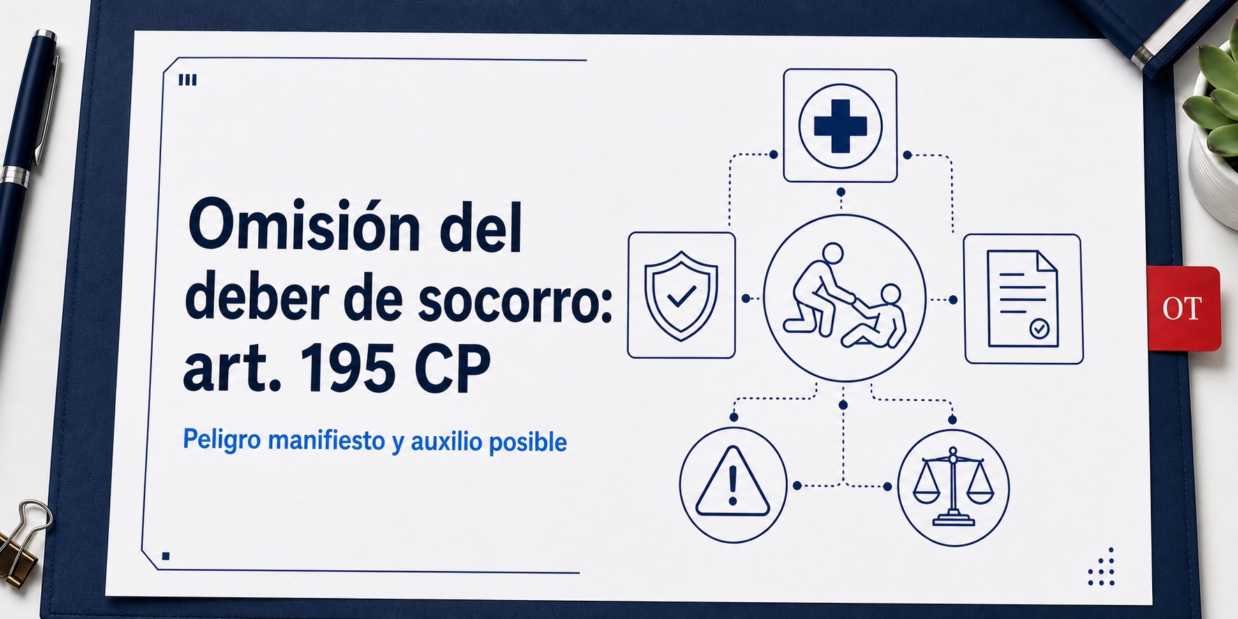 Portada de Opotips sobre Omisión del deber de socorro: art. 195 CP