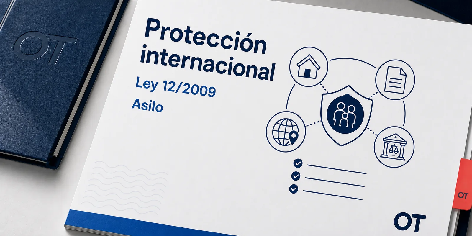 Portada de Opotips sobre protección internacional y asilo en la Ley 12/2009