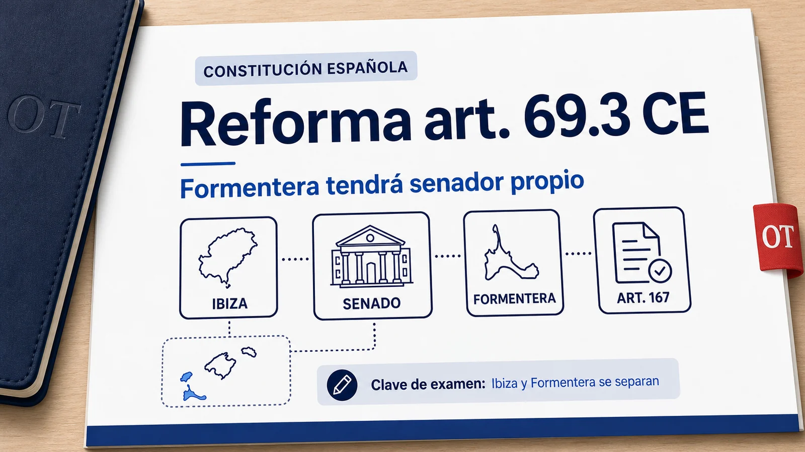 Portada de Opotips sobre la reforma del artículo 69.3 de la Constitución para que Formentera tenga senador propio