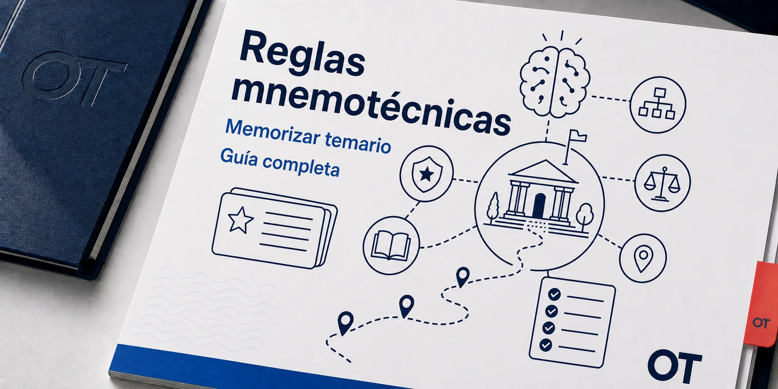 Portada de Opotips sobre reglas mnemotécnicas para memorizar temario de oposiciones