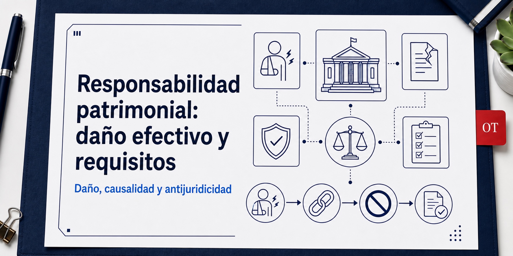 Portada de Opotips sobre Responsabilidad patrimonial: daño efectivo y requisitos