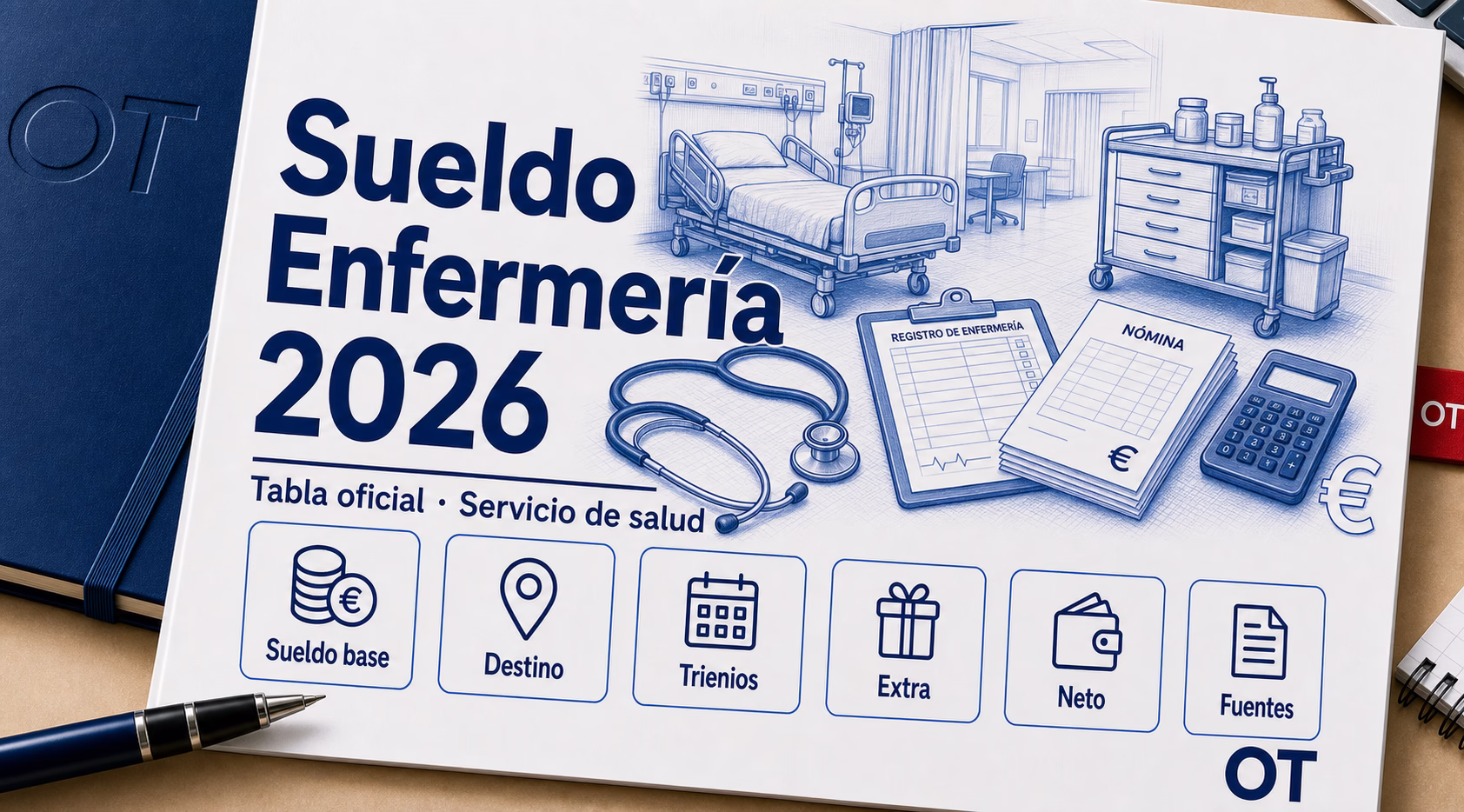 Portada de Opotips sobre el sueldo de Enfermería en 2026