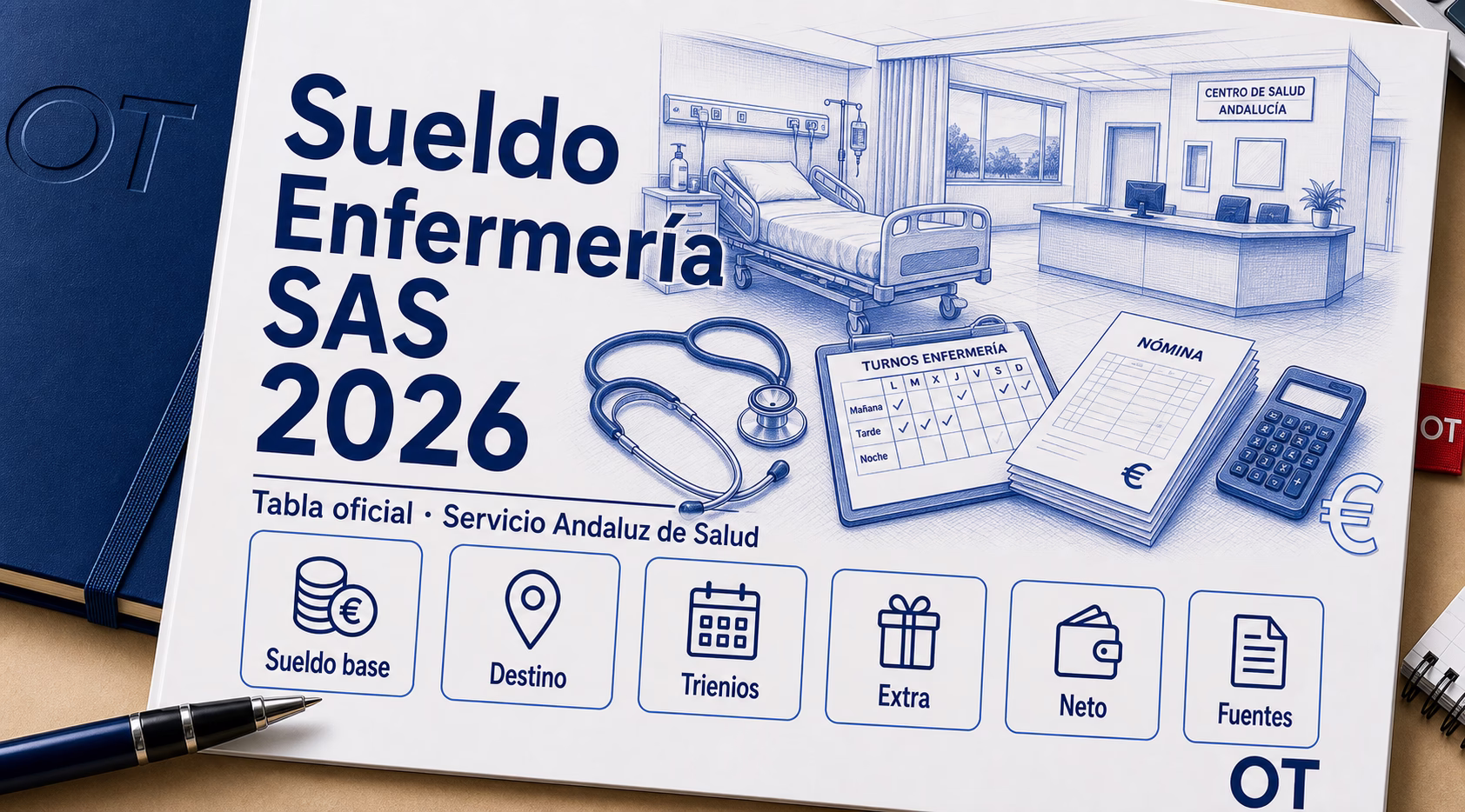 Portada de Opotips sobre el sueldo de Enfermería del SAS en 2026