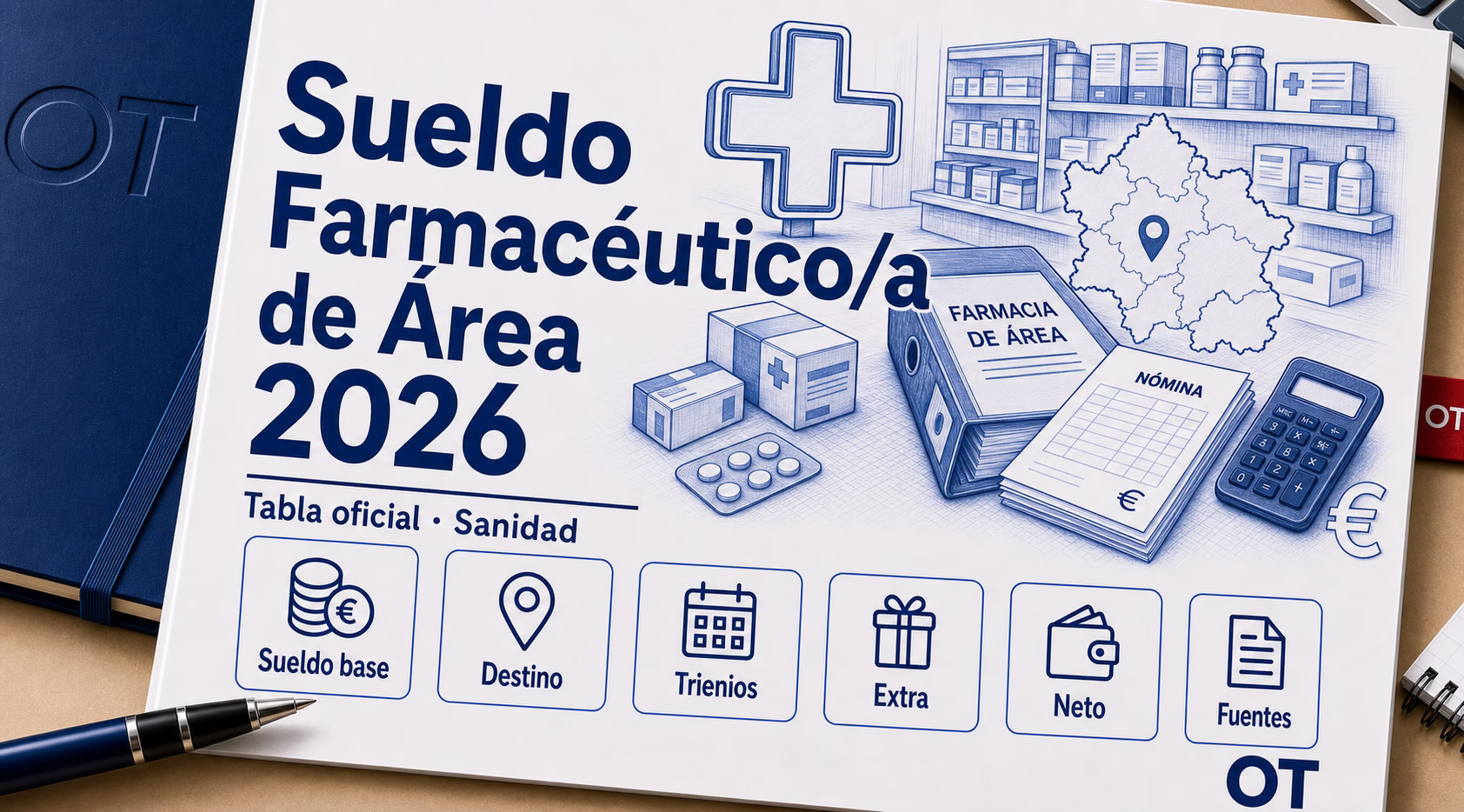 Portada de Opotips sobre el sueldo de Farmacéutico/a de Área en 2026