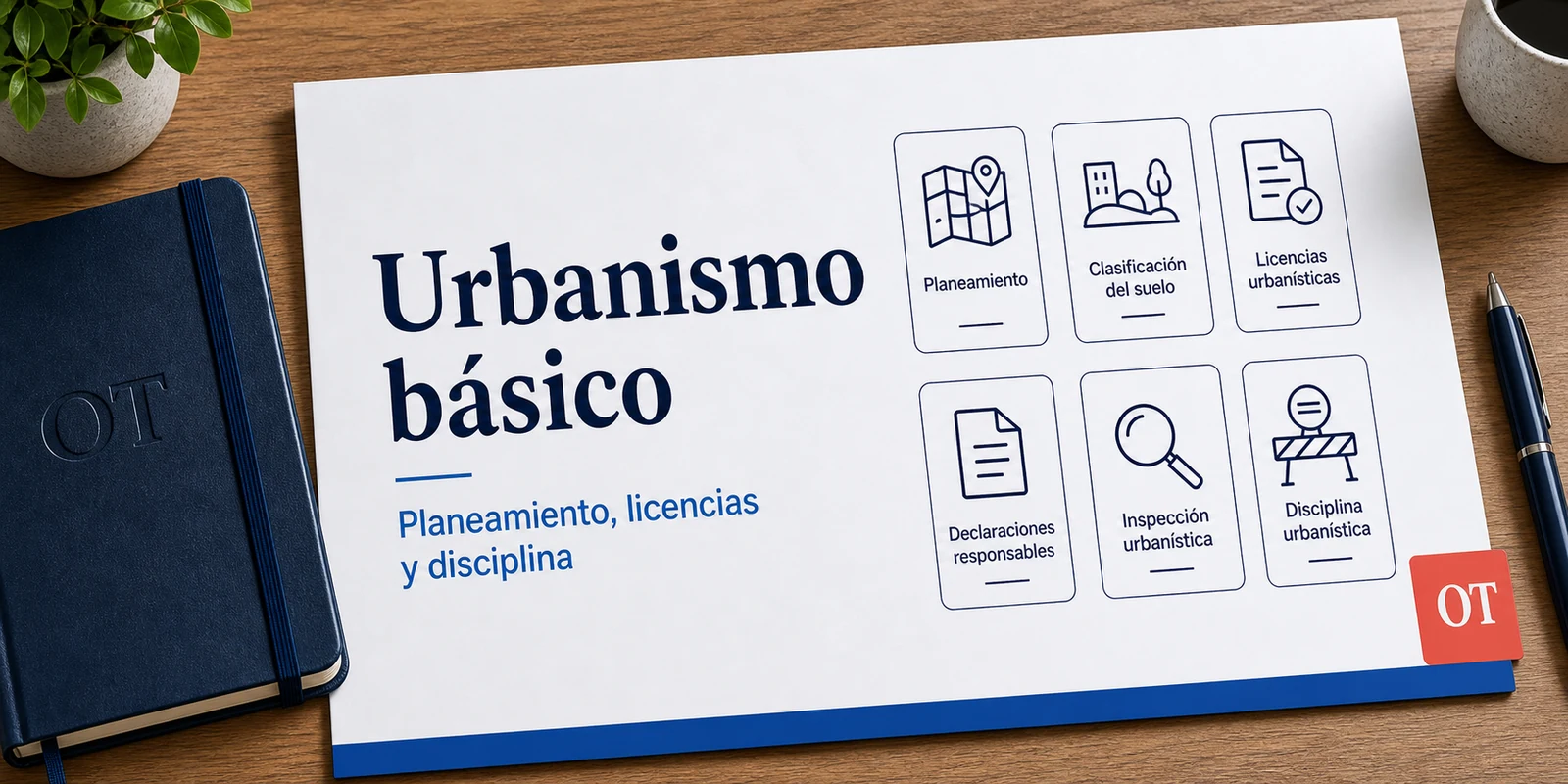 Portada de Opotips sobre urbanismo básico, planeamiento, licencias y disciplina urbanística